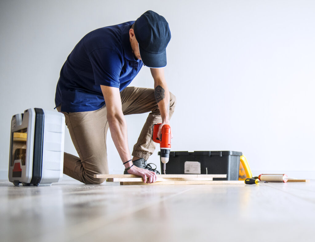 people renovating the house concept